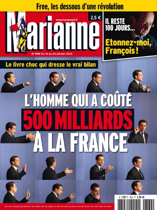 Couverture Marianne Quinquennat Sarkozy